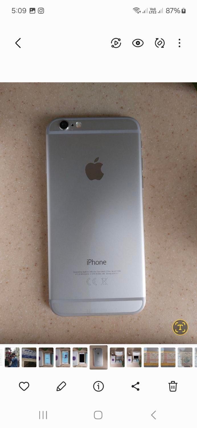اپل iPhone 6 با حافظهٔ ۱۶ گیگابایت|موبایل|تهران, مجیدیه|دیوار
