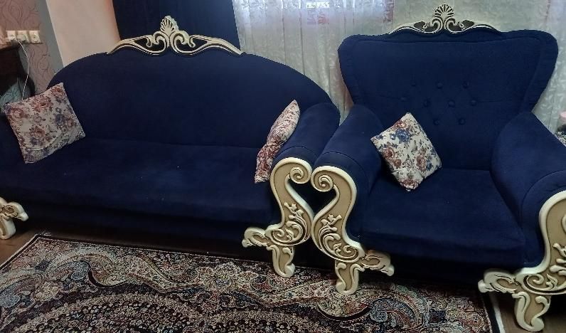 مبلمان 8نفره نیمه کلاسیک|مبلمان خانگی و میز عسلی|رشت, خمیران زاهدان|دیوار