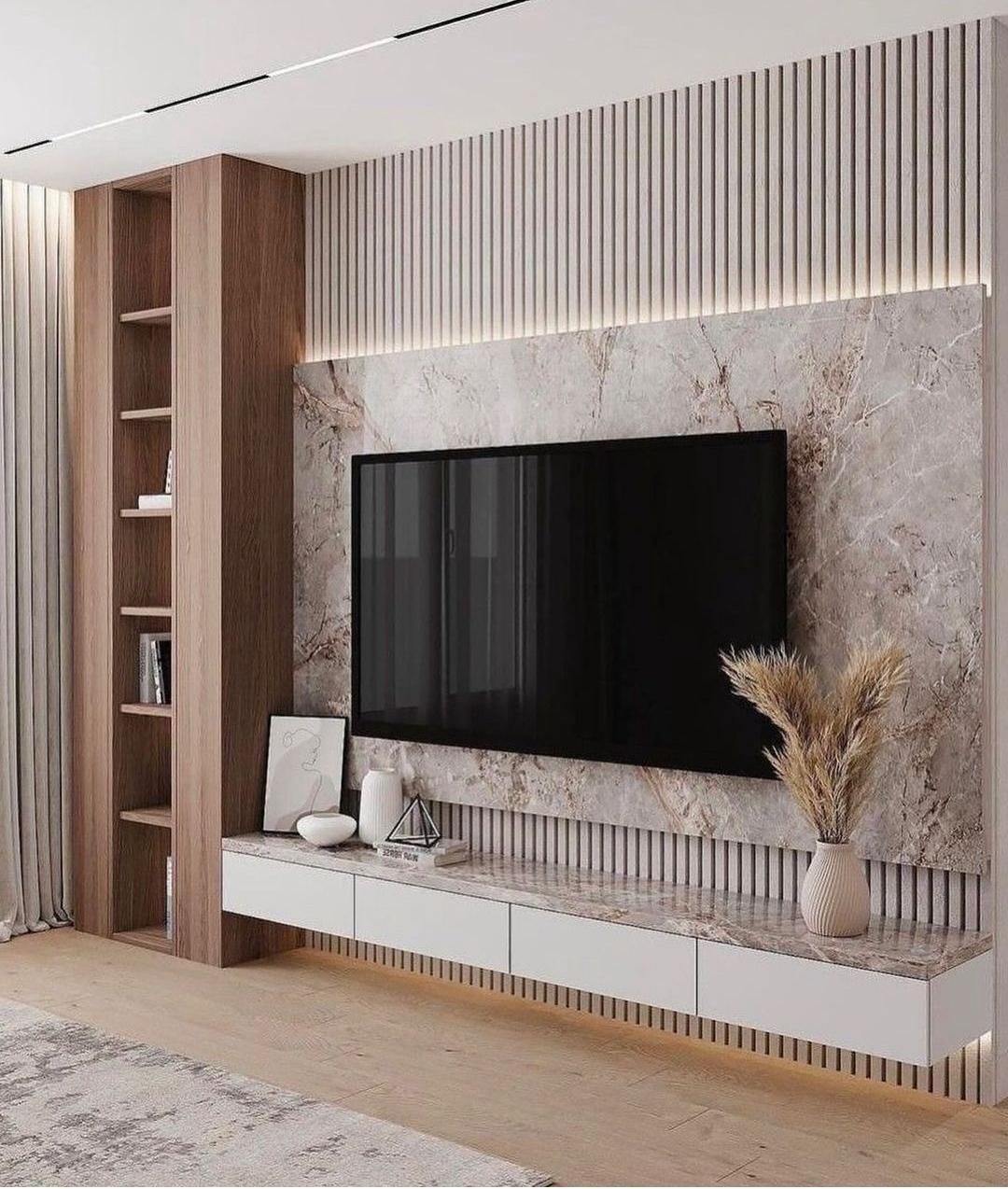 طراحی و اجرای Tv wall تی وی وال|مصالح و تجهیزات ساختمان|اراک, |دیوار