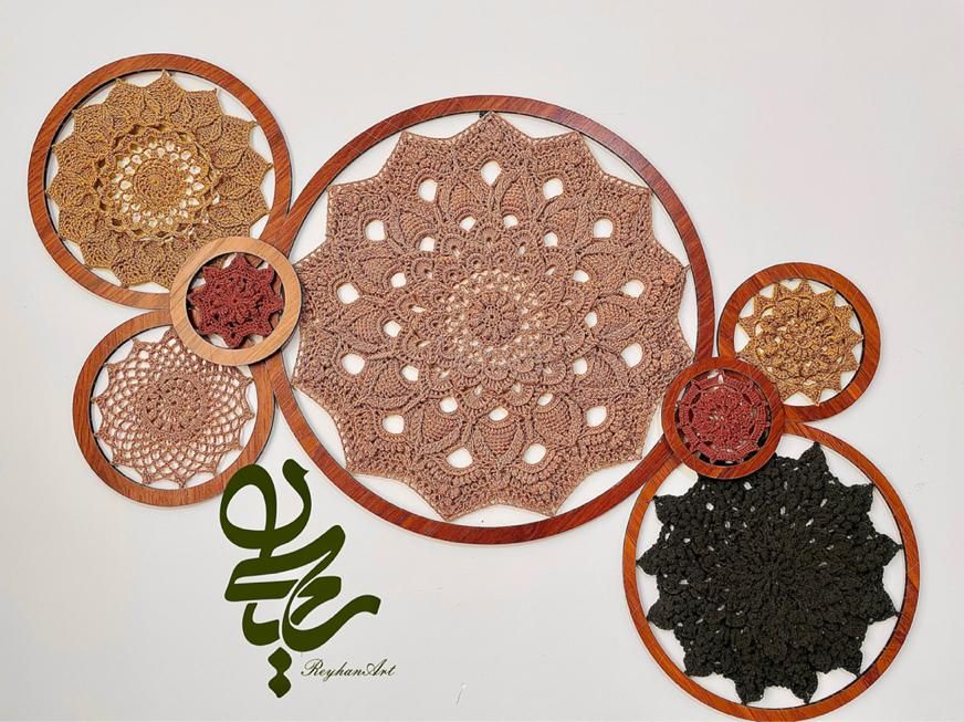 دکوری،آیینه،تابلو،قلاب بافی،ماندالا|صنایع دستی و سایر لوازم تزئینی|قم, شهرک شهرداری|دیوار