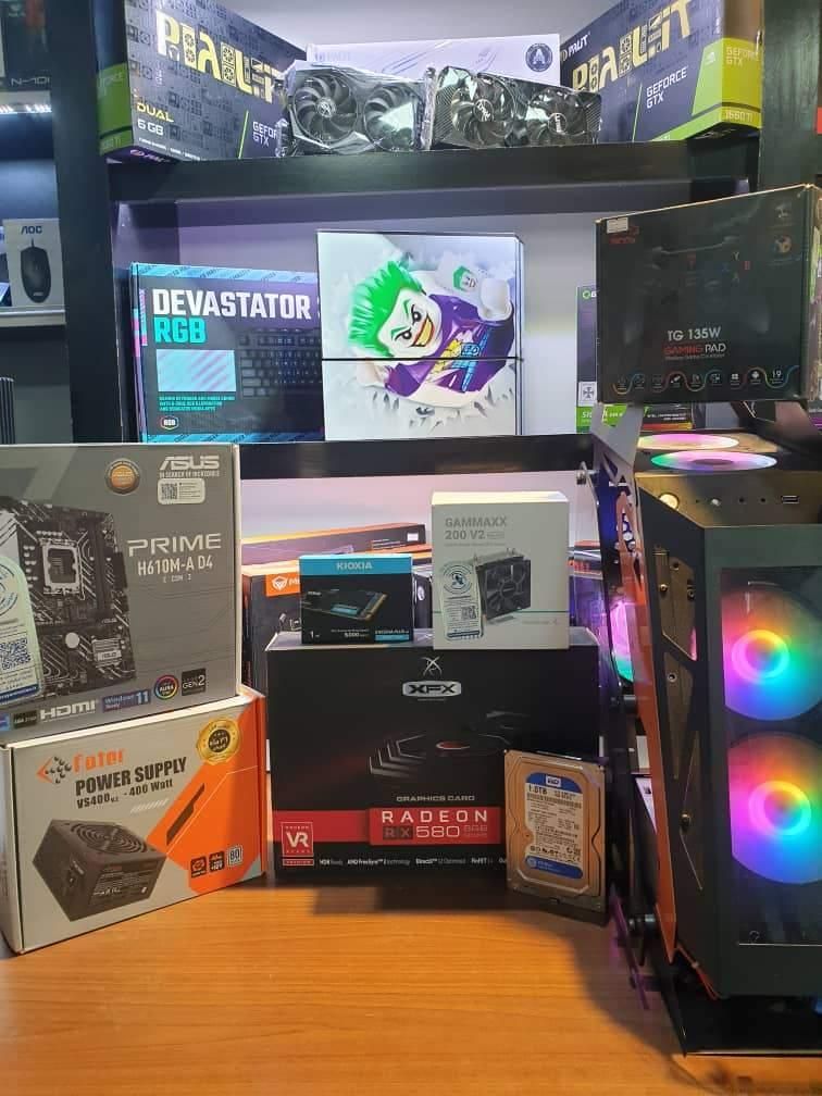 کامپیوتر گیمینگ i3 12100F با گرافیک RX 580 8G|رایانه رومیزی|مشهد, عامل|دیوار