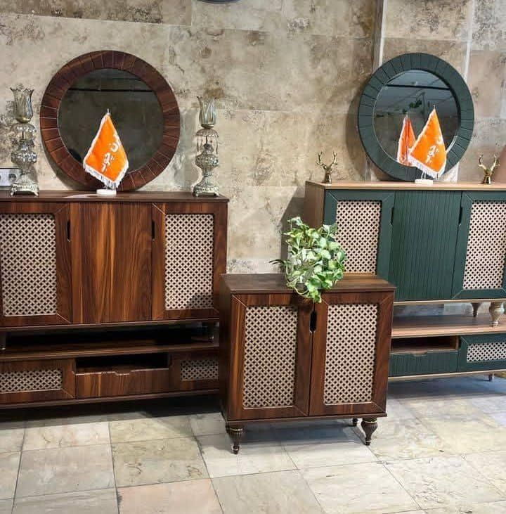 ست میز تلویزیون، کنسول و جاکفشی حصیری|بوفه، ویترین، کنسول|کرج, اسلامآباد|دیوار