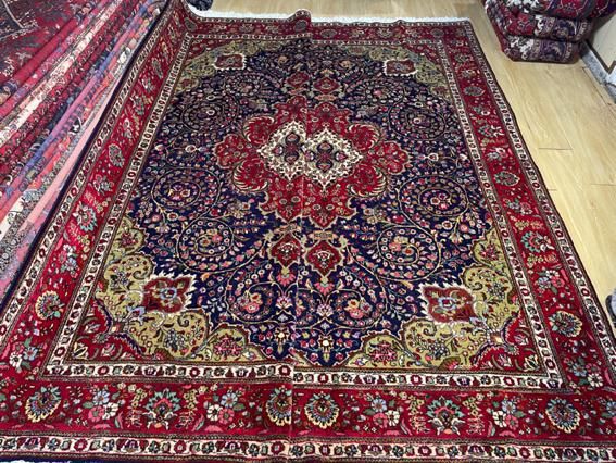 فرش جفت ۹ متری تبریز طرح کرمان قلم سورمه ای|فرش|تهران, سلسبیل جنوبی|دیوار