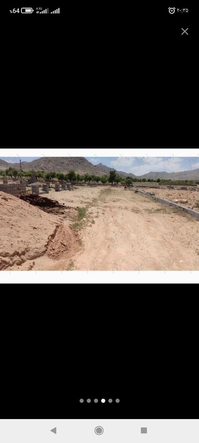 312 متر زمین سند دار کنج کوه تنگ چنار با آب قنات|فروش زمین و ملک کلنگی|مهریز, |دیوار