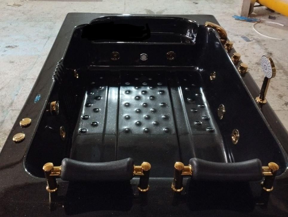 وان جکوزی مشکی طلایی لاکچری|لوازم حمام|سمنان, |دیوار