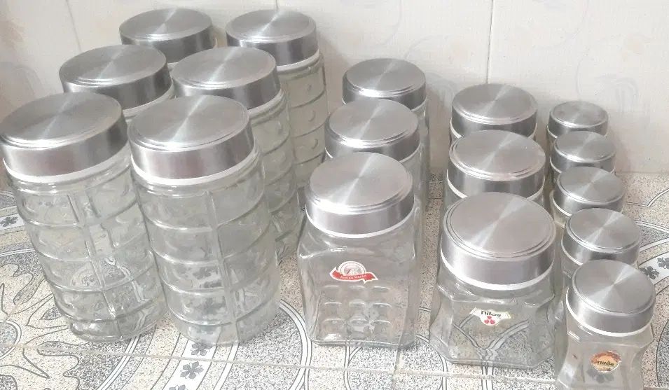 بطری شیشه ای،ظرف حبوبات،ادویه ای ،پاسماوری|ظروف نگهدارنده، پلاستیکی، یک‌بارمصرف|مشهد, شهرک بهارستان|دیوار