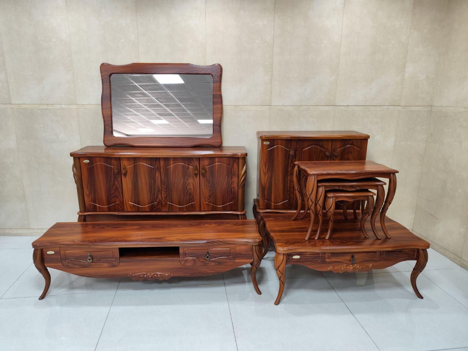 ست آینه کنسول.میز جلومبلی.میز تلویزیون.جاکفشی پیچک|میز تلویزیون|یزد, |دیوار