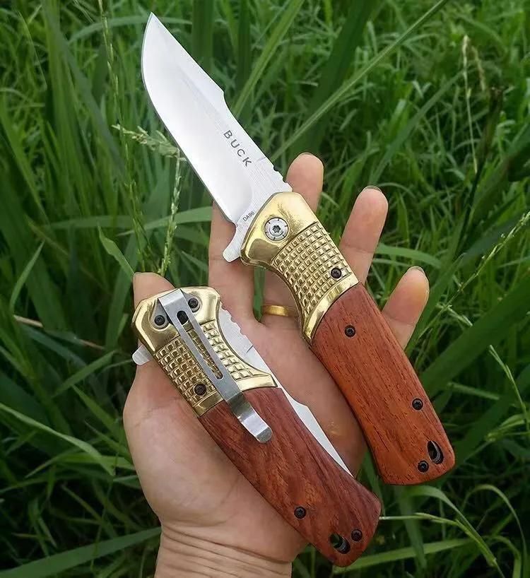 *مجموعهچاقوگلد* چاقو تاشو باک طلایی DA96|کوهنوردی و کمپینگ|مشهد, وکیلآباد|دیوار