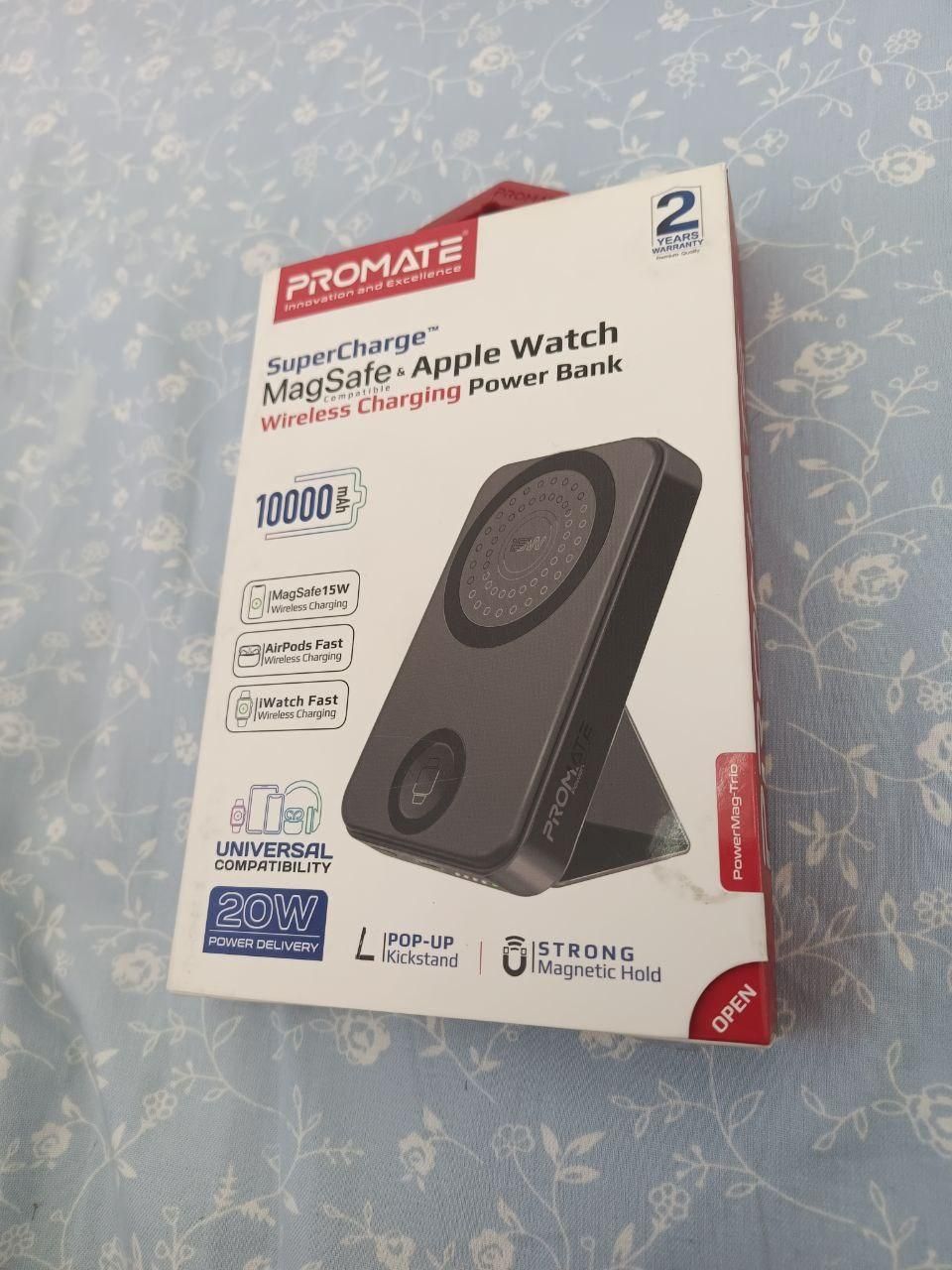 پاوربانک پرومیت مدل POWERMAG-TRIO.BLACK ظرفیت 1000|لوازم جانبی موبایل و تبلت|تهران, دولت‌آباد|دیوار