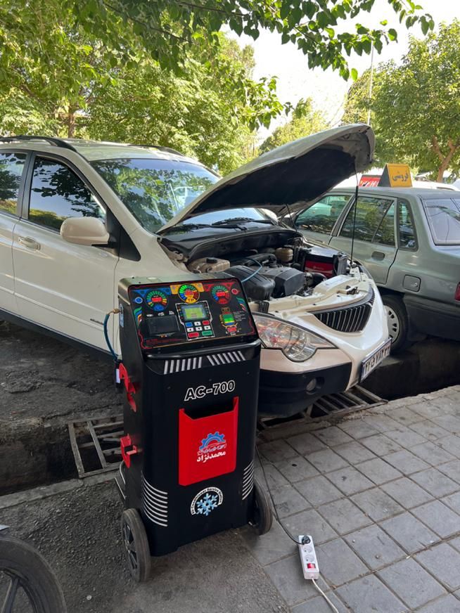 شارژ گاز کولر خودرو با دستگاه تمام اتوماتیک|خدمات موتور و ماشین|تهران, یافت آباد جنوبی|دیوار