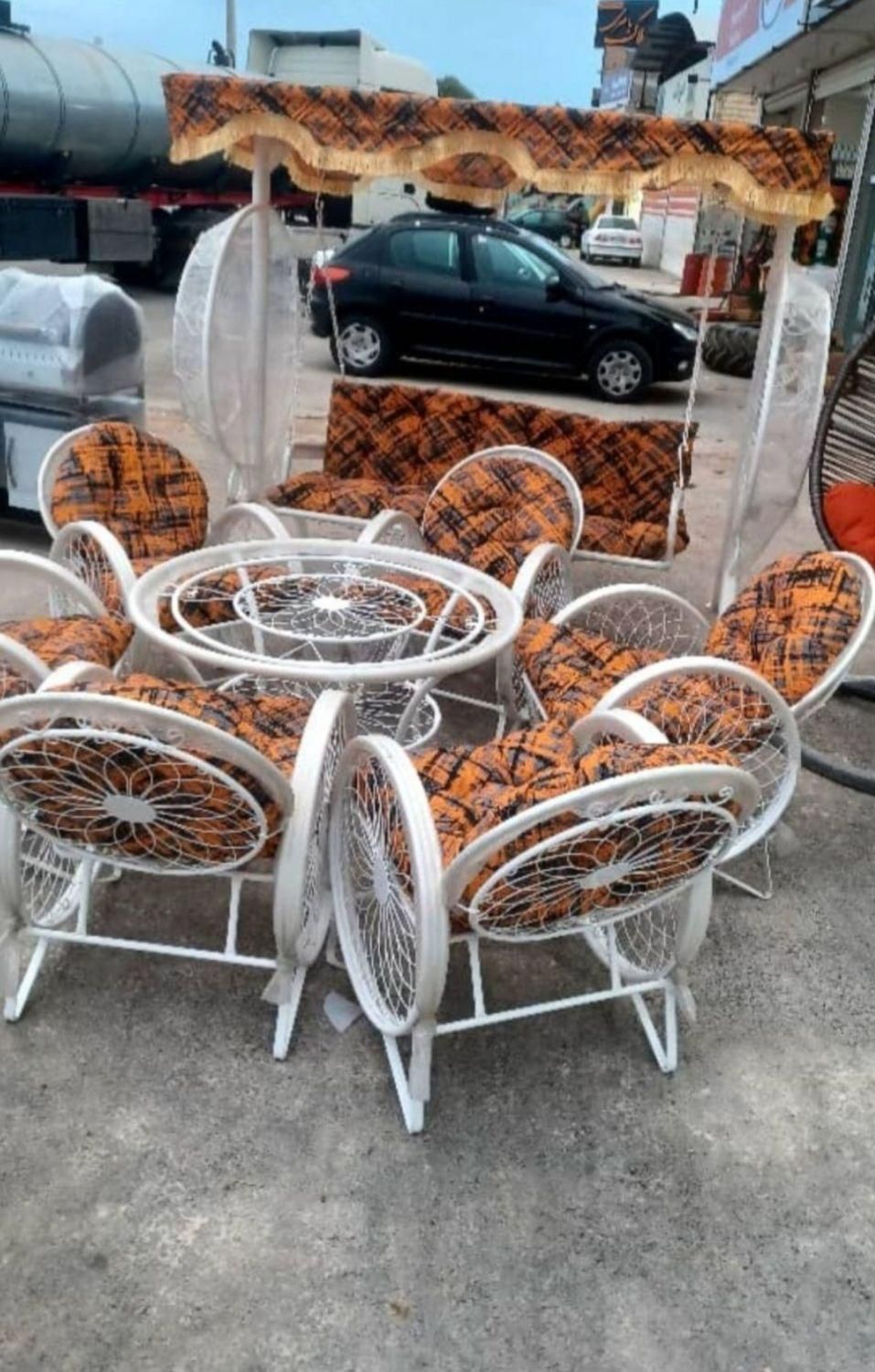 صندلی مبل اتشدان طرح A4 باغی تاب ویلای کافه ای|صندلی و نیمکت|تهران, تهران‌ویلا|دیوار