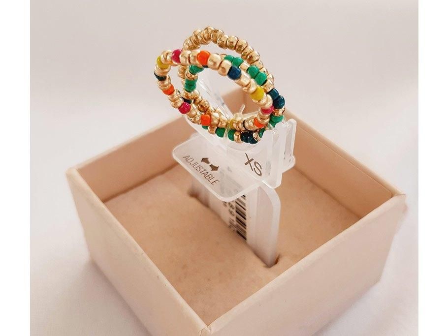 انگشتر رنگی چندتایی کشی منجوقی چند رنگ|بدلیجات|گرگان, |دیوار