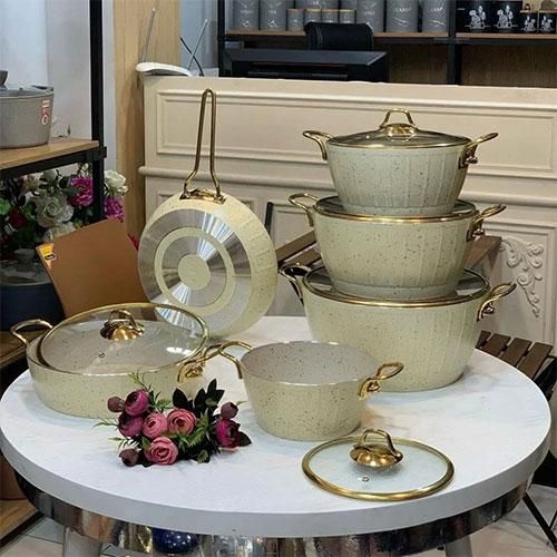 سرویس قابلمه 11 پارچه اویز پلاس مدل ویولا|ظروف پختوپز|فردیس, منظریه|دیوار