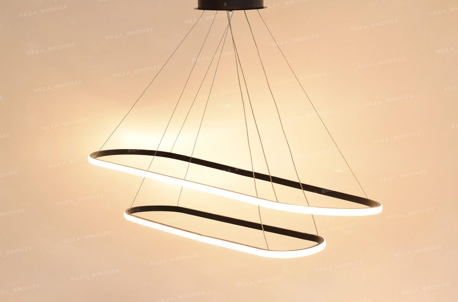 لوستر LED /smd مدرن سه طبقه ریموت دار|لوستر و چراغ آویز|تبریز, |دیوار