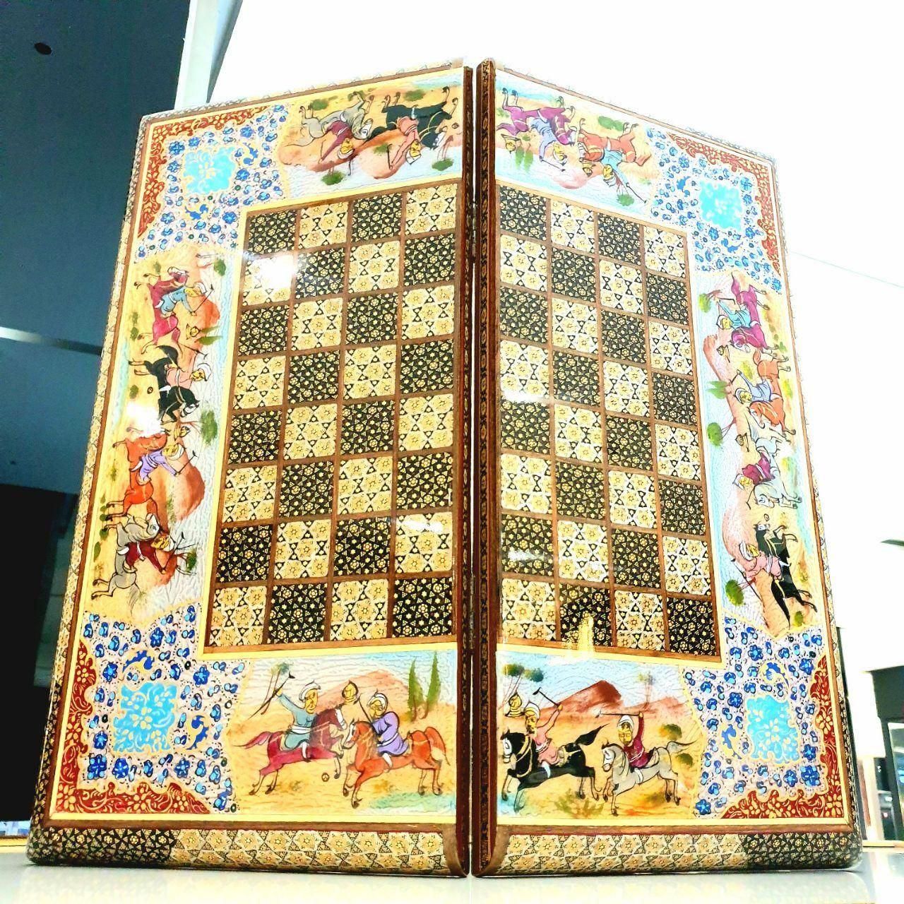 تخته نرد خاتمکاری چوگان|اسباببازی|تهران, شهرک چیتگر|دیوار