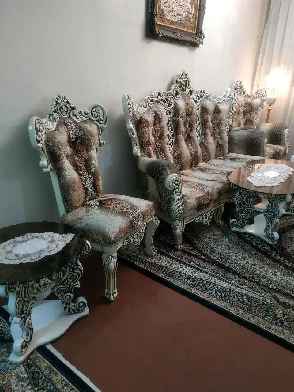 مبل 7نفره سلطنتی و بوفه و نهار خوری ۴ نفره|مبلمان خانگی و میز عسلی|تهران, مشیریه|دیوار