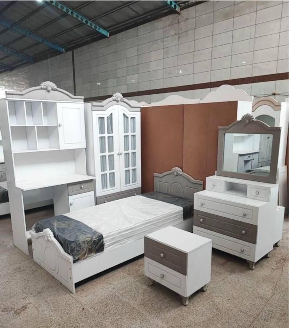 سرویس خواب نوجوان ۵ تیکه رنگ دلخواه/دخترانه/پسرانه|تخت و سرویس خواب|تبریز, |دیوار