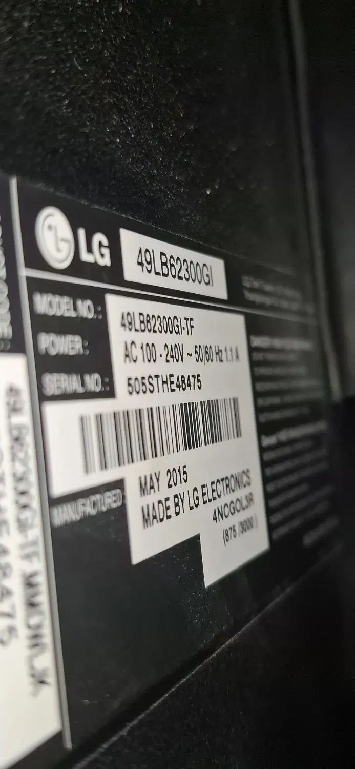 تلوزیون LG 49|تلویزیون و پروژکتور|تهران, جیحون|دیوار