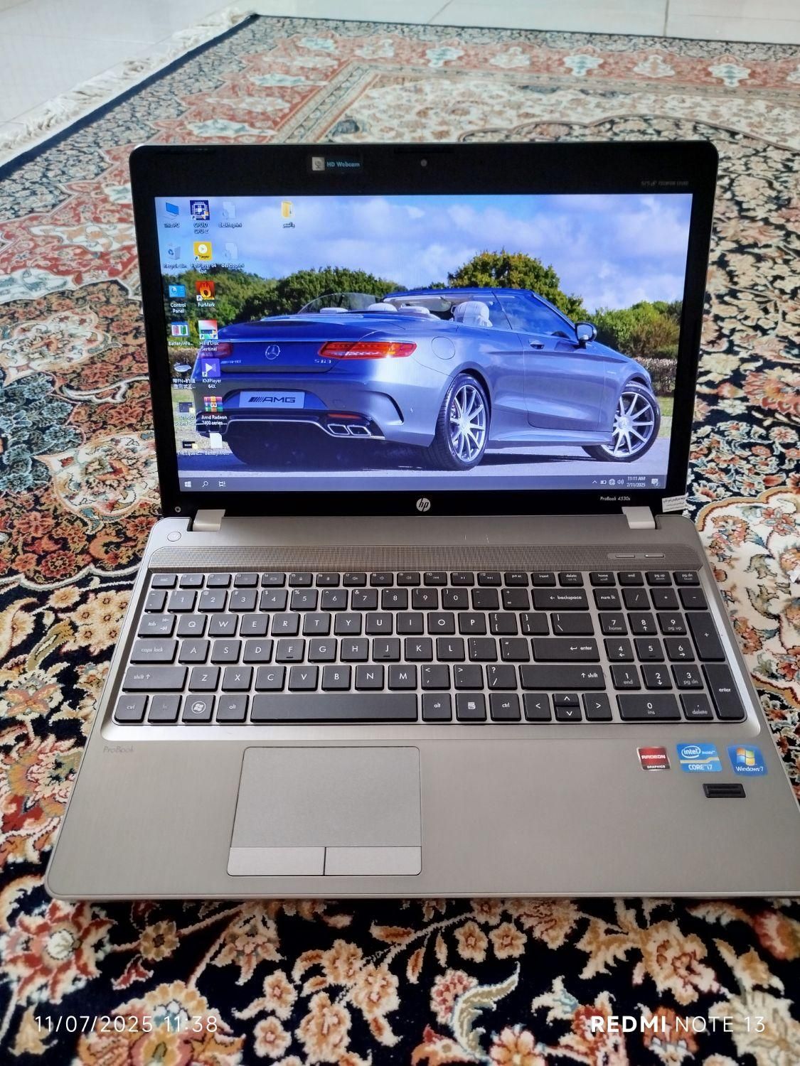 لپناپ قدرتمند و گرافیک دارHP 4530s|رایانه همراه|شیراز, تحویلی|دیوار