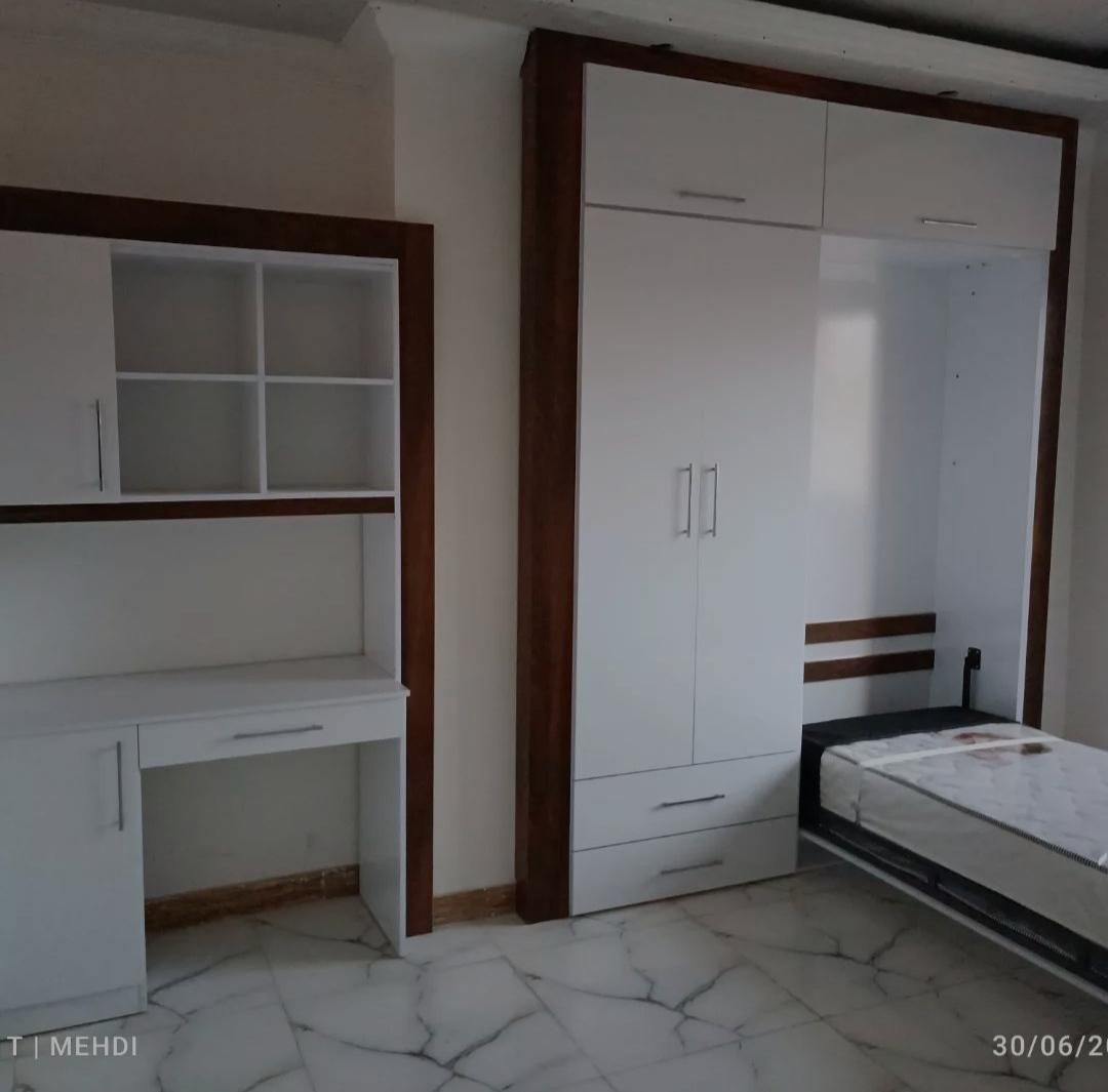 ساخت کمد دیواری|کتابخانه، شلف، قفسه‌های دیواری|رشت, ولکس|دیوار