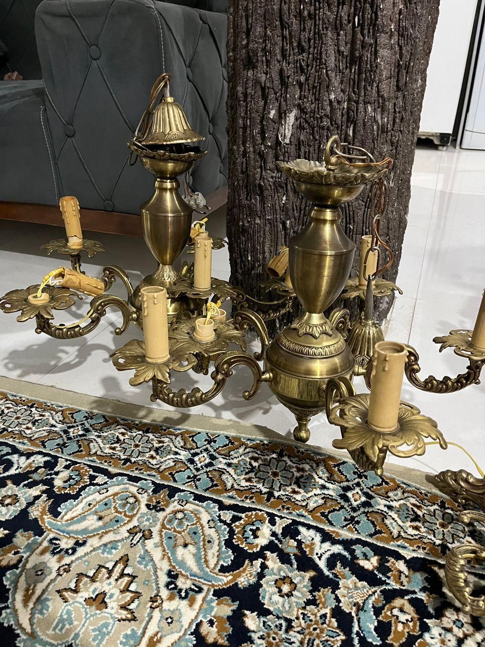 لوستر برنجی|لوستر و چراغ آویز|تهران, جمال‌زاده|دیوار