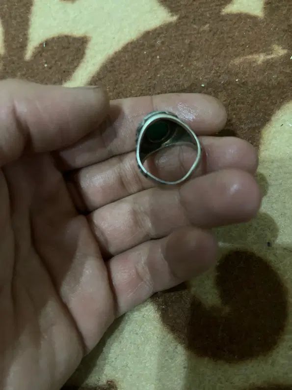 انگشتر مردانه نگین دار نقره|جواهرات|کرج, مصباح|دیوار