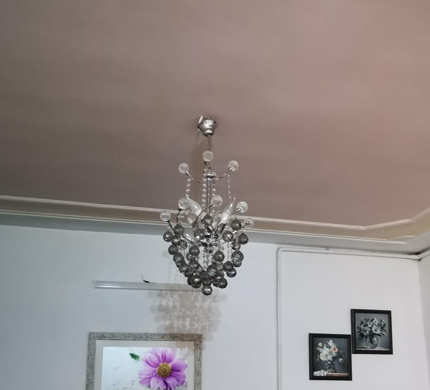 لوستر کریستال(یک جفت،۲ عدد)|لوستر و چراغ آویز|اسفراین, |دیوار