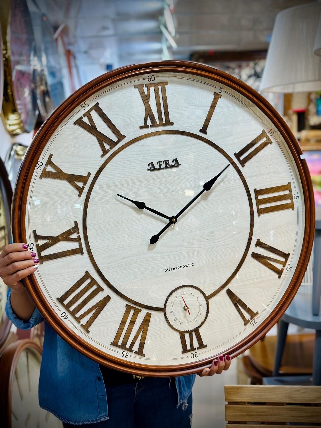 ساعت تمام چوب،ساعت دیواری|ساعت دیواری و تزئینی|اراک, |دیوار