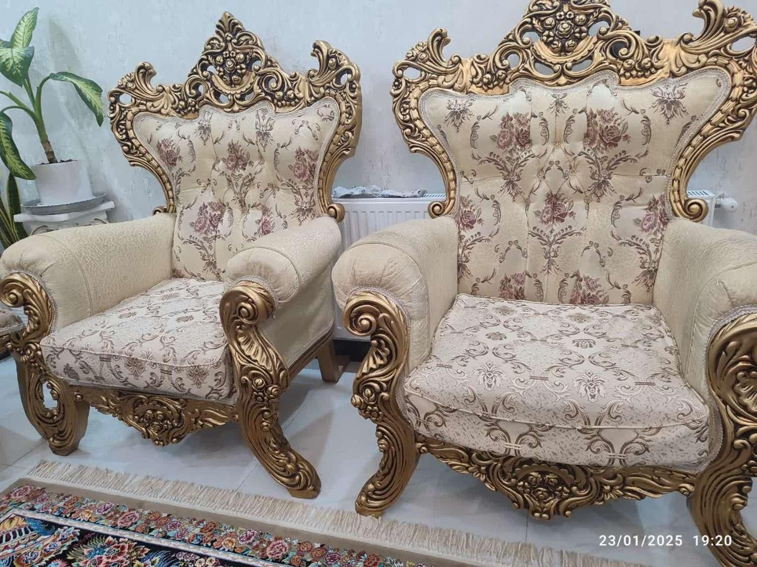 مبلمان سلطنتی /استیل|مبلمان خانگی و میز عسلی|پرند, فاز ۲|دیوار