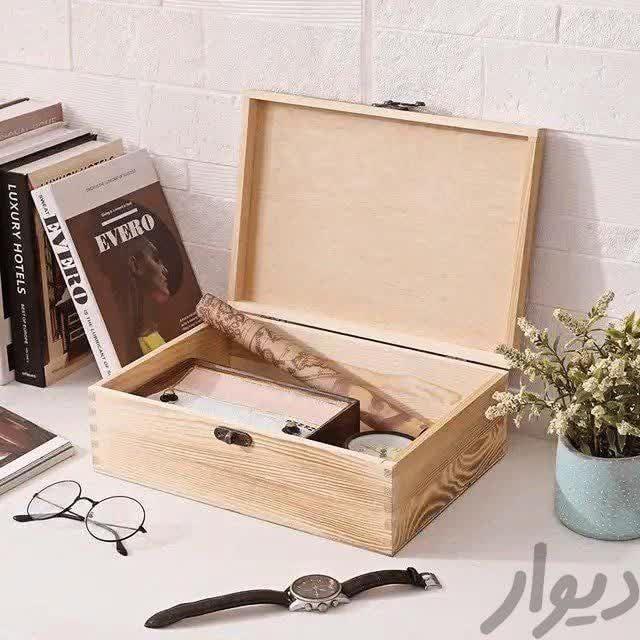 باکس چوبی مدل درب لولایی جعبه چوبی هدیه|صنایع دستی و سایر لوازم تزئینی|تهران, هروی|دیوار