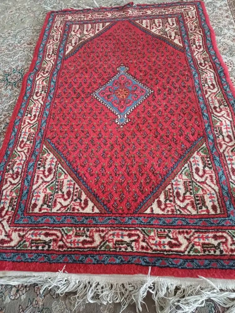 یک جفت قالیچه ریز بافت اراک طرح بوته|فرش|کرج, مطهری|دیوار