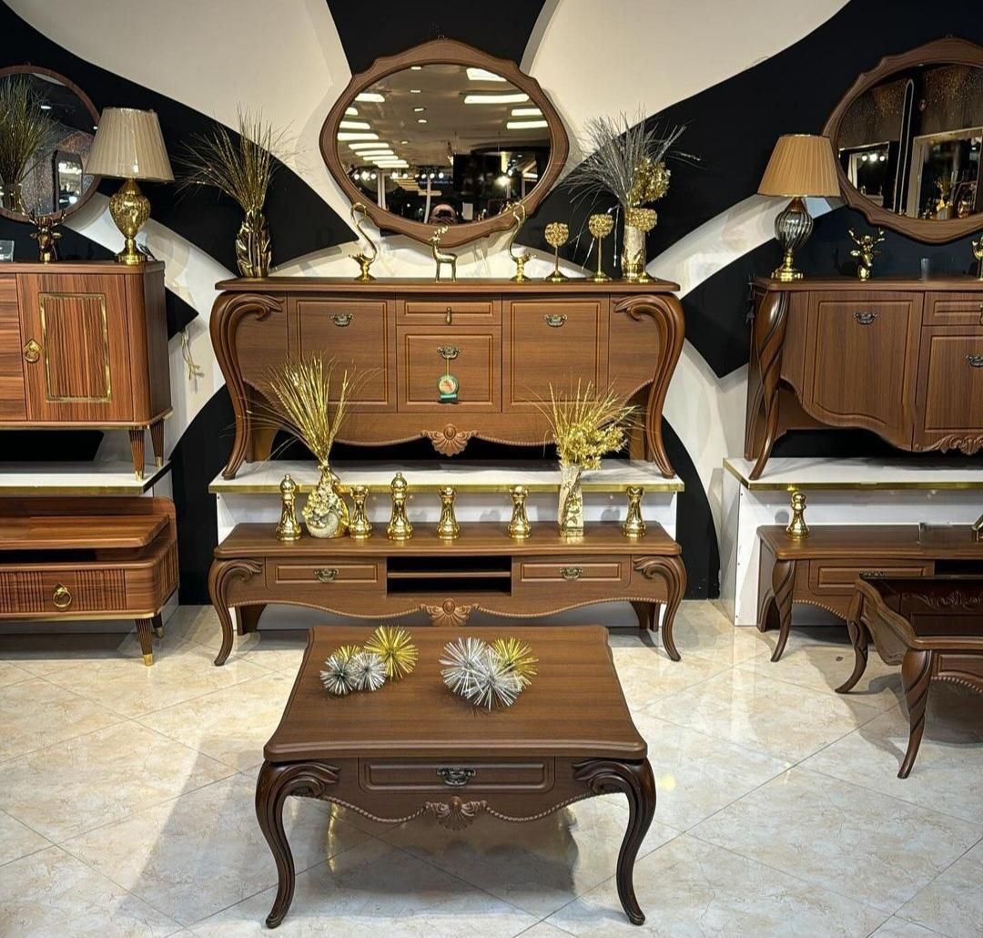 آینه کنسول مدل آبشار (تولیدی میزپلاس)|بوفه، ویترین، کنسول|تبریز, |دیوار