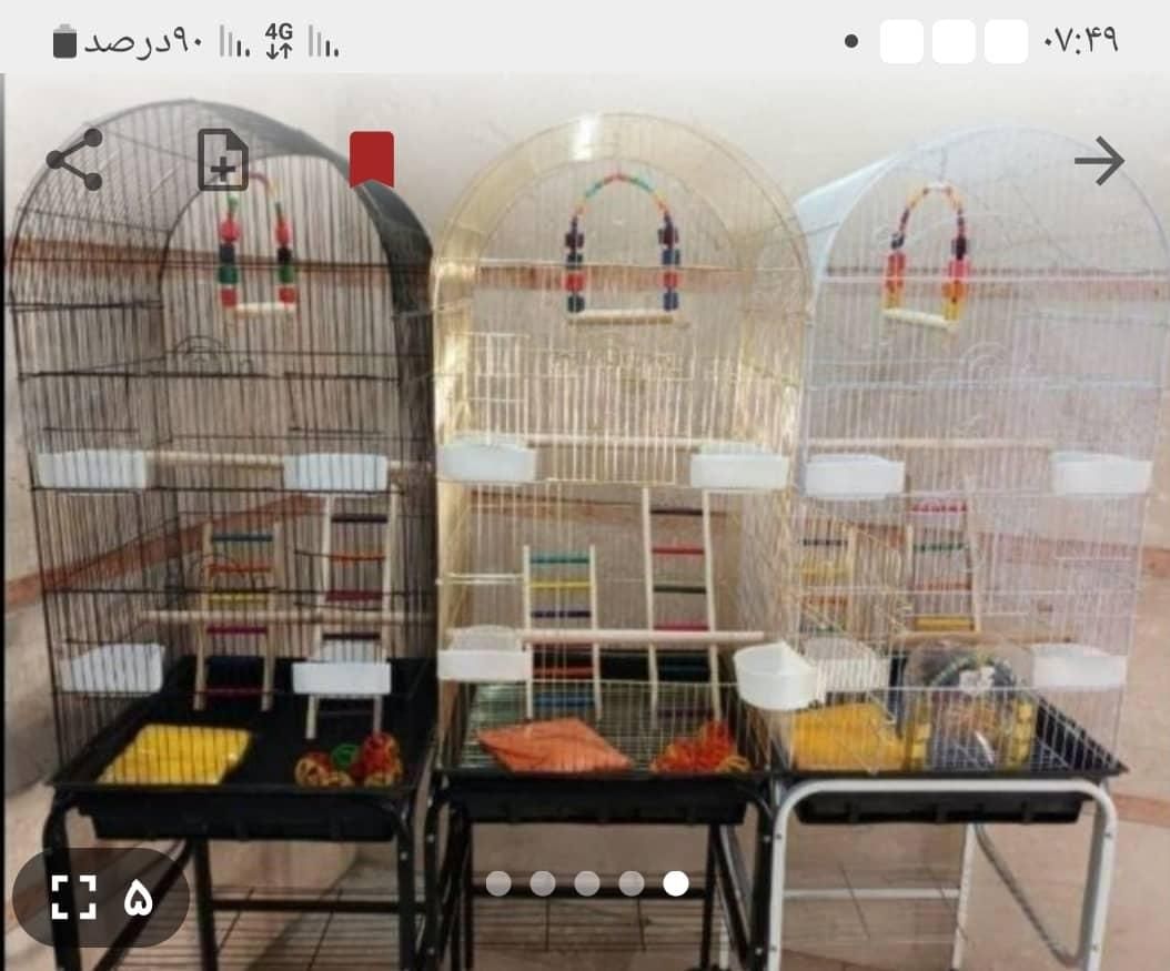 قفس بزرگ کوچک عروس هلندی قناری مینا فنج مرغ عشق|لوازم جانبی حیوانات|کرمانشاه, |دیوار
