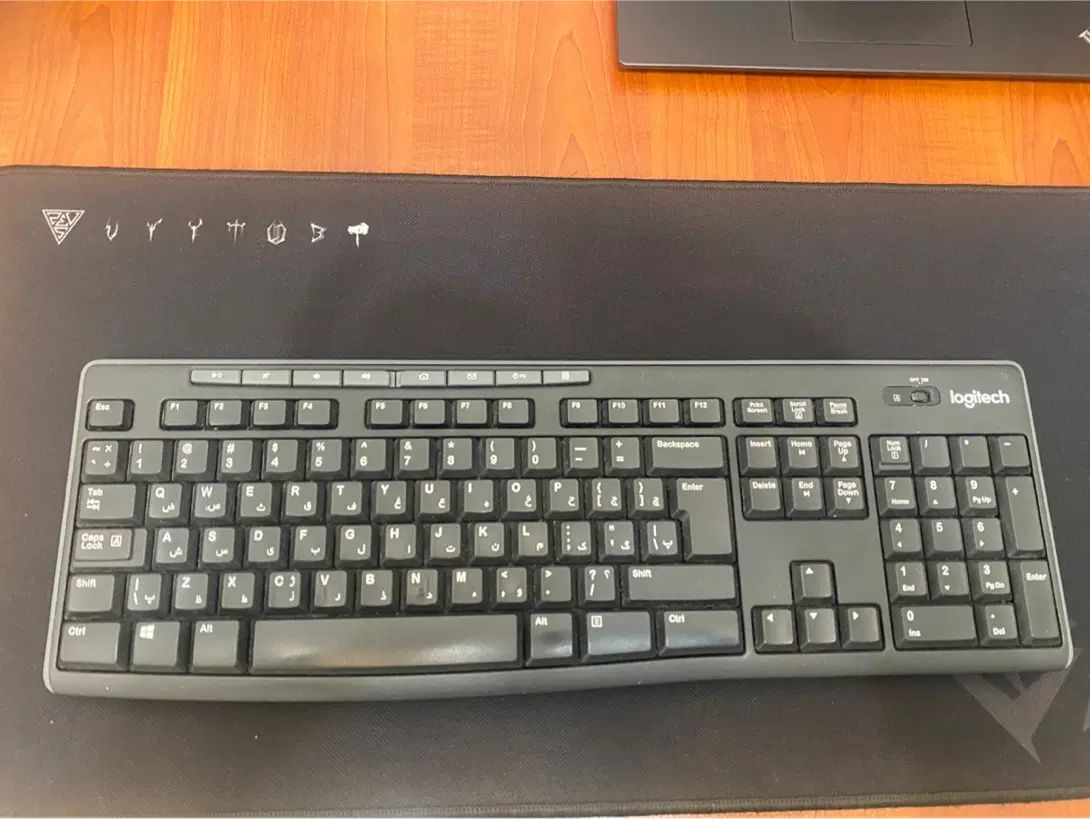 کیبورد لاجیتک logitech k270|قطعات و لوازم جانبی رایانه|تهران, چوب تراش|دیوار