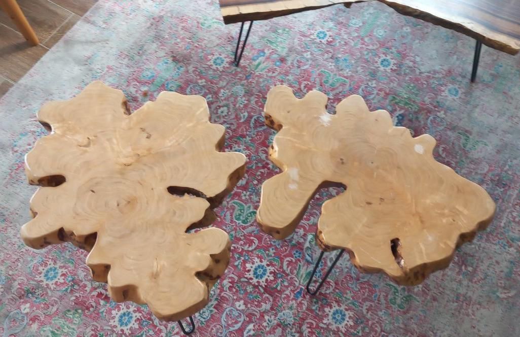 میز عسلی چوبی روستیک|مبلمان خانگی و میز عسلی|رامسر, |دیوار