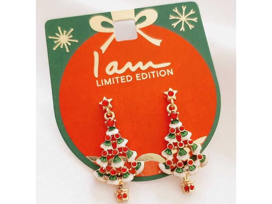 گوشواره آویز کوتاه درخت کاج چند رنگ|بدلیجات|سنندج, |دیوار