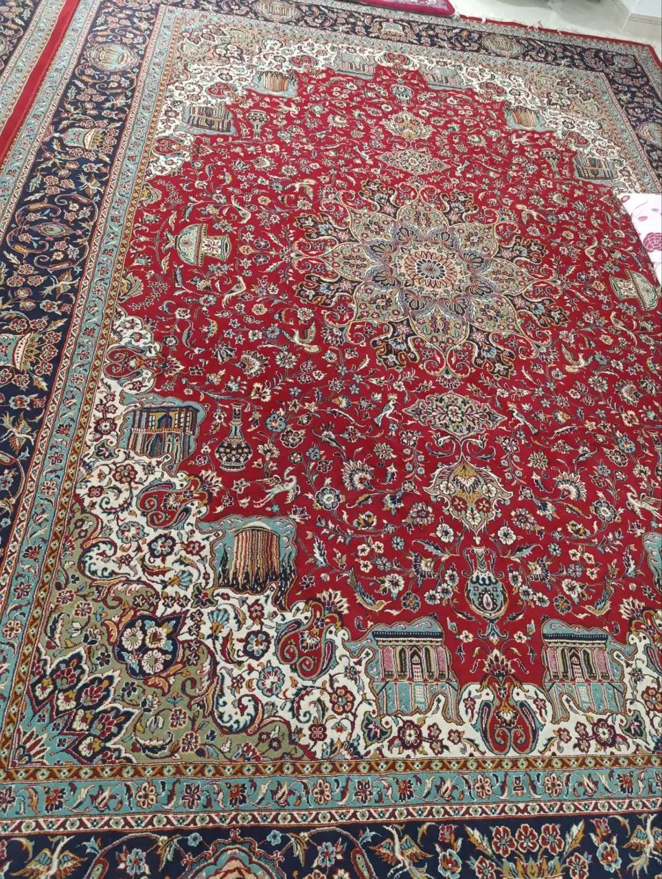 فرش سه در چهار مشهد با همین نقشه و گل|فرش|مشهد, آبکوه|دیوار