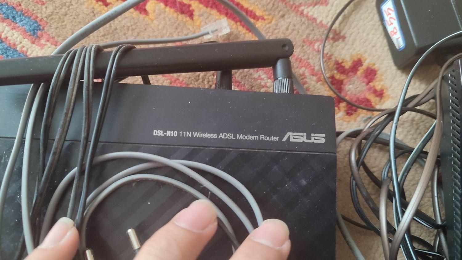 دو عدد مودم Asus|مودم و تجهیزات شبکه|بیرجند, |دیوار
