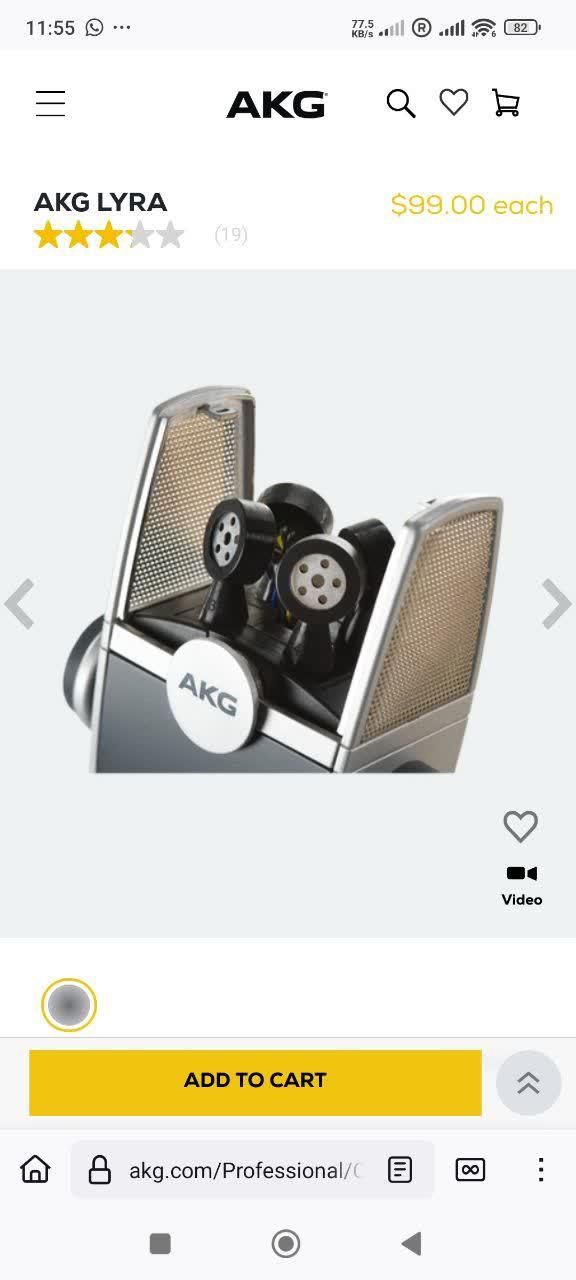 میکرفن استودیویی AKG lyra استوک آمریکا|صوتی و تصویری|تهران, چیتگر جنوبی|دیوار