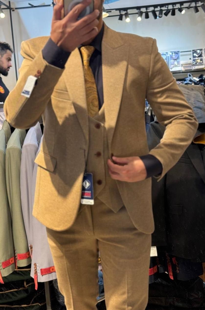 کت و شلوار دارچینی دوخت تمام صنعتی(شوک پلاس )|لباس|تبریز, |دیوار