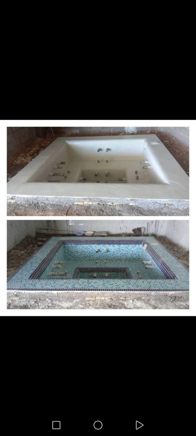 کاشی کاری استخر و جکوزی|خدمات پیشه و مهارت|شیراز, شهرک گلستان|دیوار