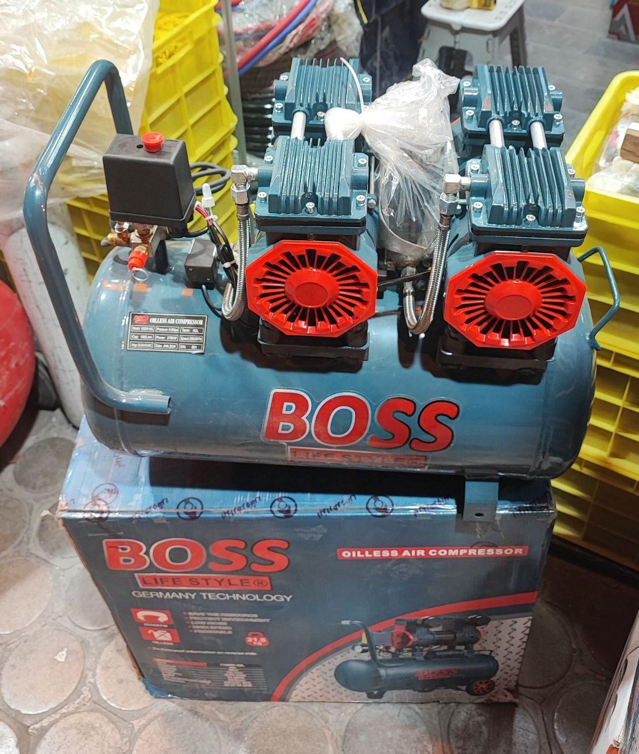 پمپ باد سایلنت 50 دو موتوره باس BOSS تکنولوژی ژاپن|ابزارآلات|اصفهان, کشاورزی|دیوار