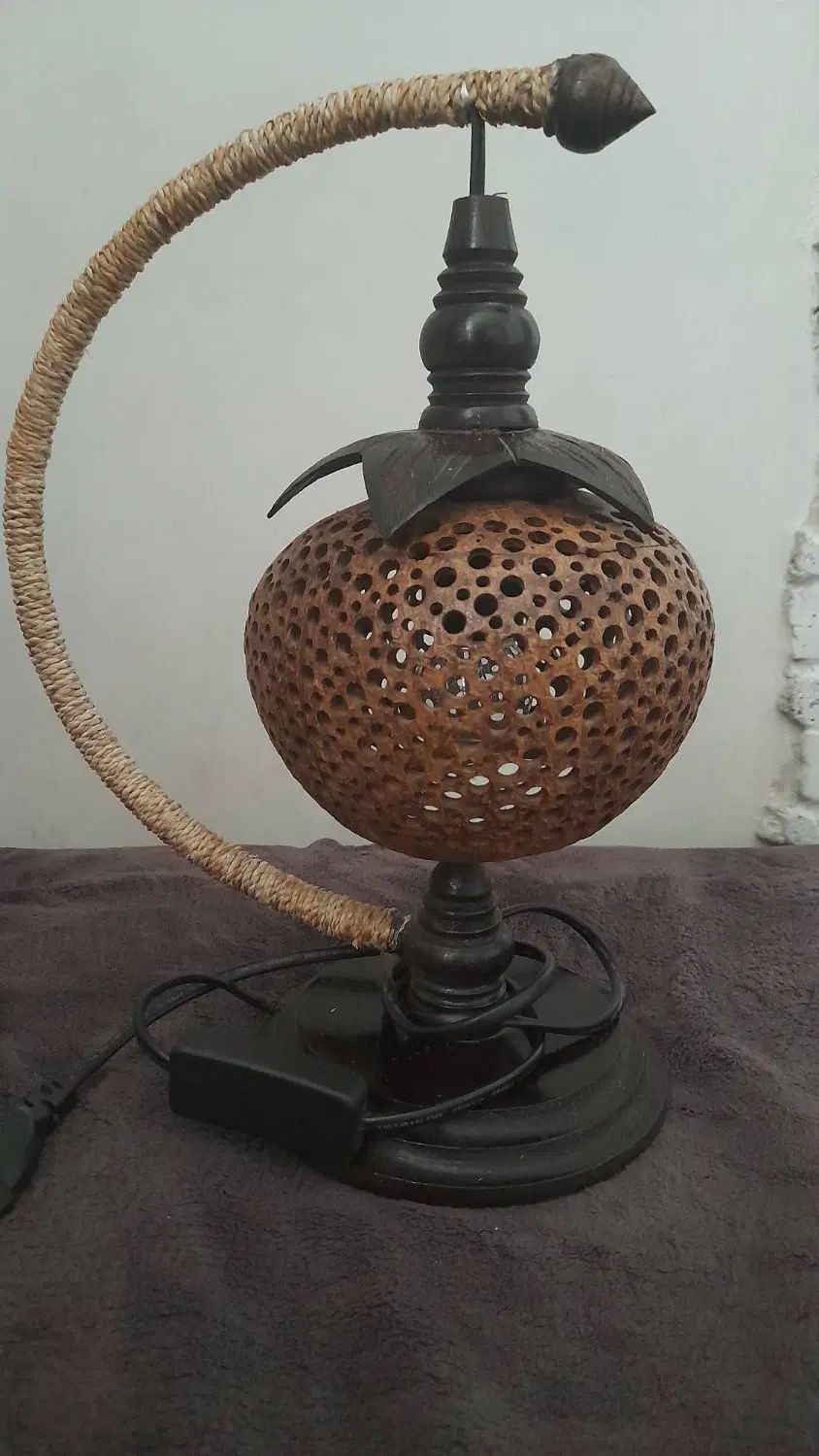 چراغ خواب چوب نارگیل|چراغ خواب و آباژور|تهران, نیروی دریایی|دیوار