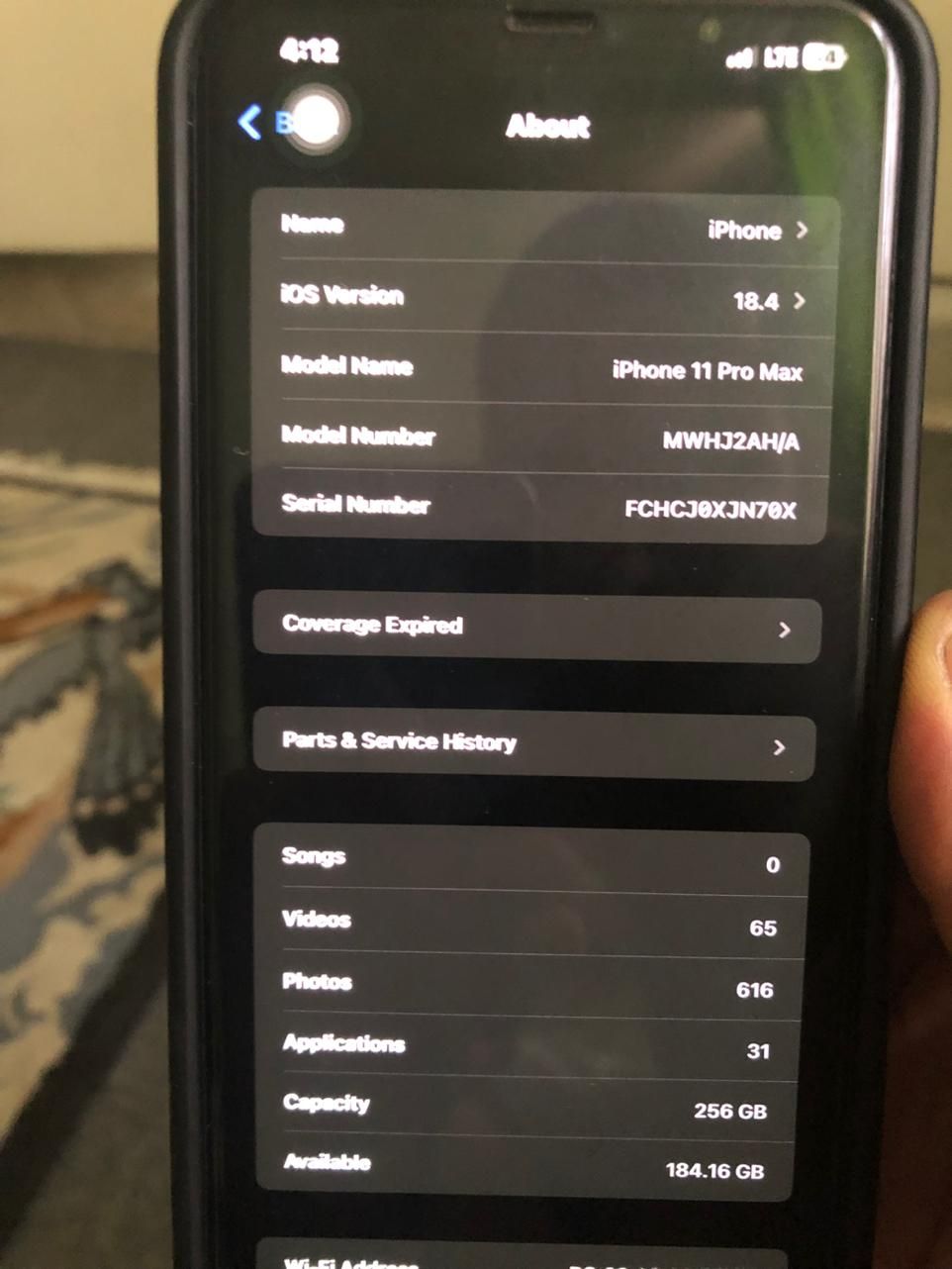 اپل iPhone 11 Pro Max با حافظهٔ ۲۵۶ گیگابایت|موبایل|تهران, نارمک|دیوار