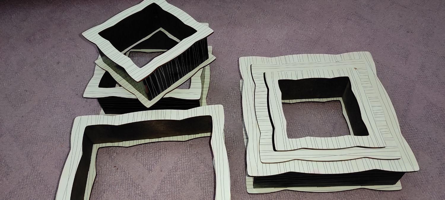 باکس دیواری 6 عدد|کتابخانه، شلف، قفسههای دیواری|بجنورد, |دیوار