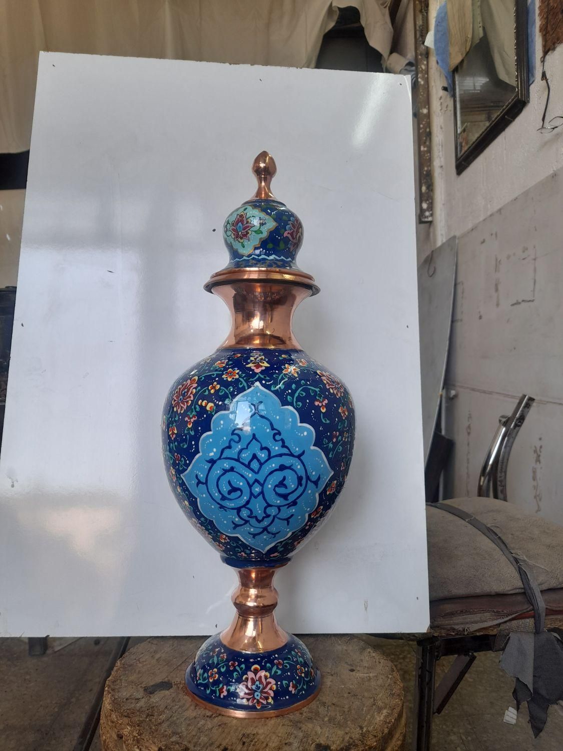 دوعدد شکلات خوری مسی مینا کاری|صنایع دستی و سایر لوازم تزئینی|اصفهان, خانه اصفهان|دیوار