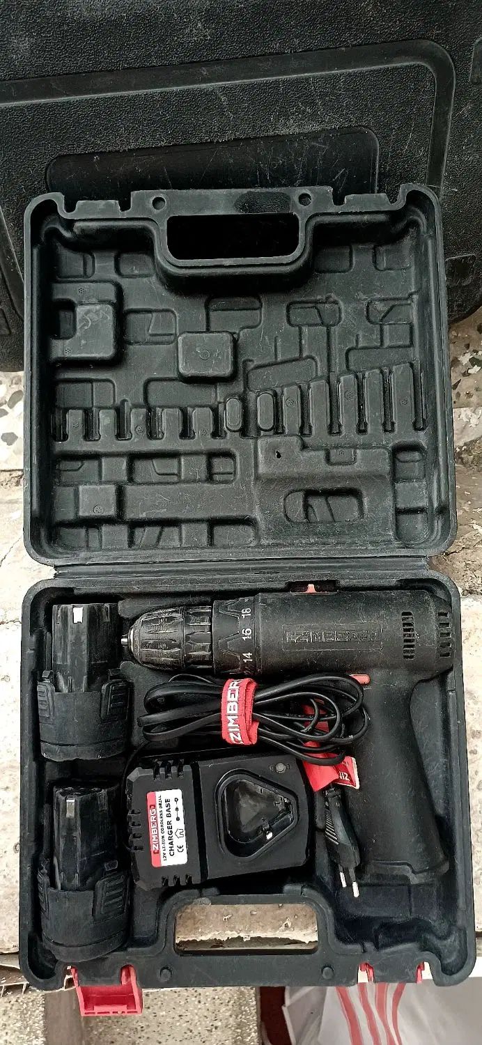 دلر شارژی مارکZIMBERG چپ گرد و راست گرد،باتری12ولت|ابزارآلات|کاشان, عربها|دیوار