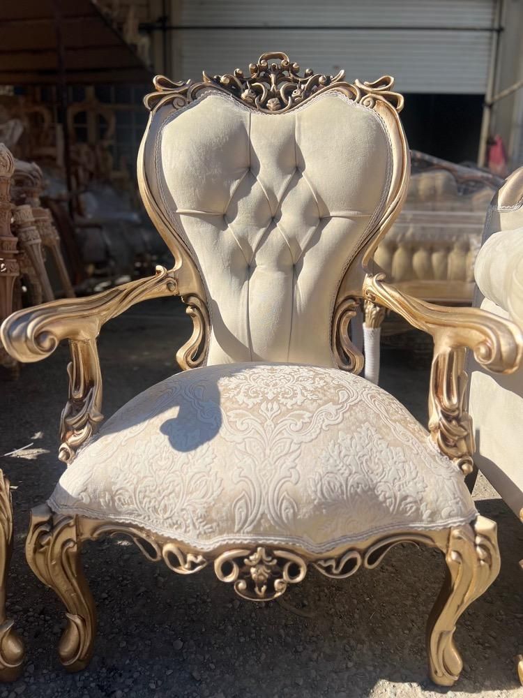 فرانسه کوئین افسون دسته چوبی با پارچه 1084|مبلمان خانگی و میز عسلی|تهران, یافت آباد جنوبی|دیوار