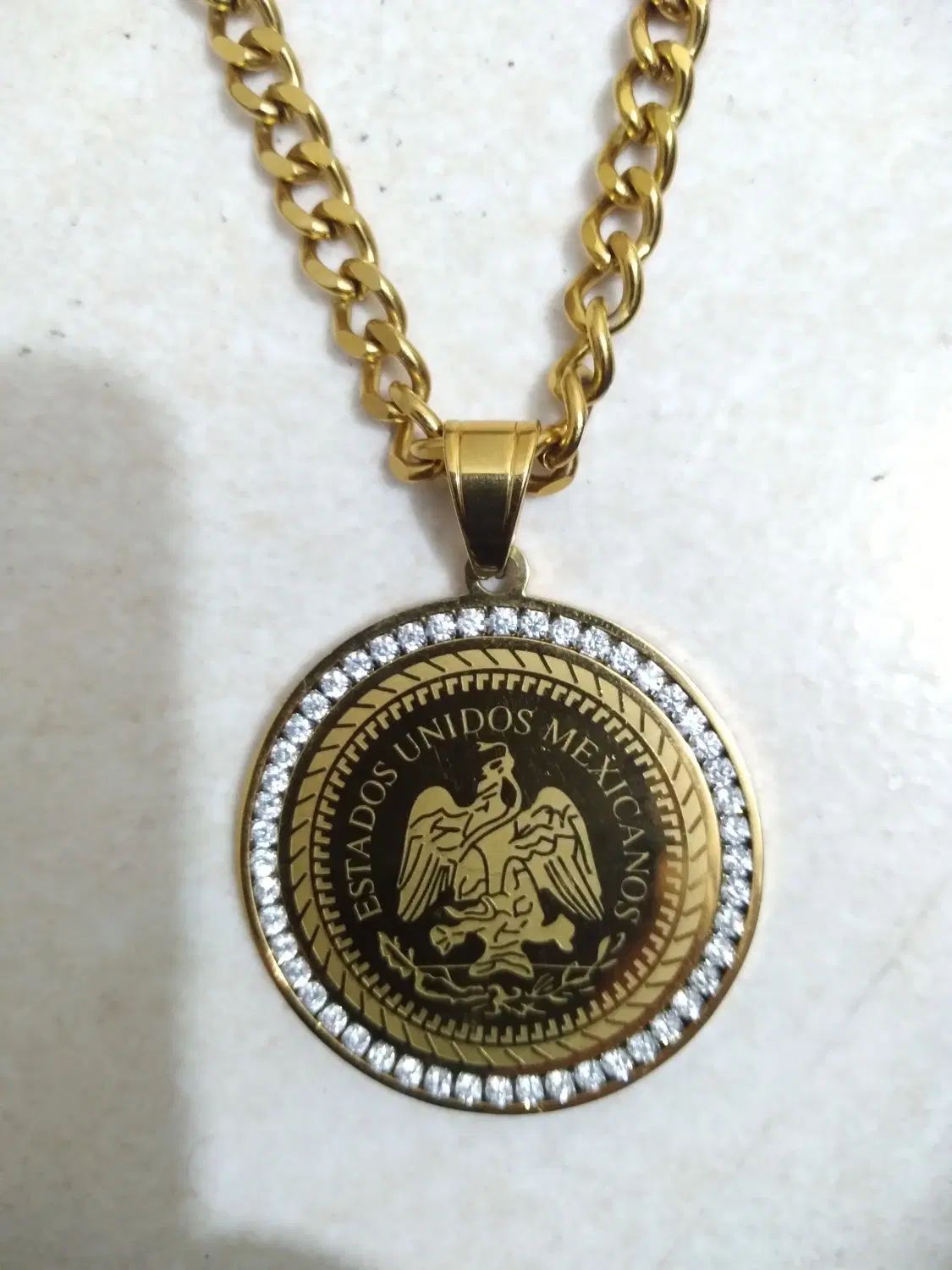 آویز (پلاک) گردنبند استیل طرح طلا (شماره دار) نو|بدلیجات|تهران, نازی‌آباد|دیوار