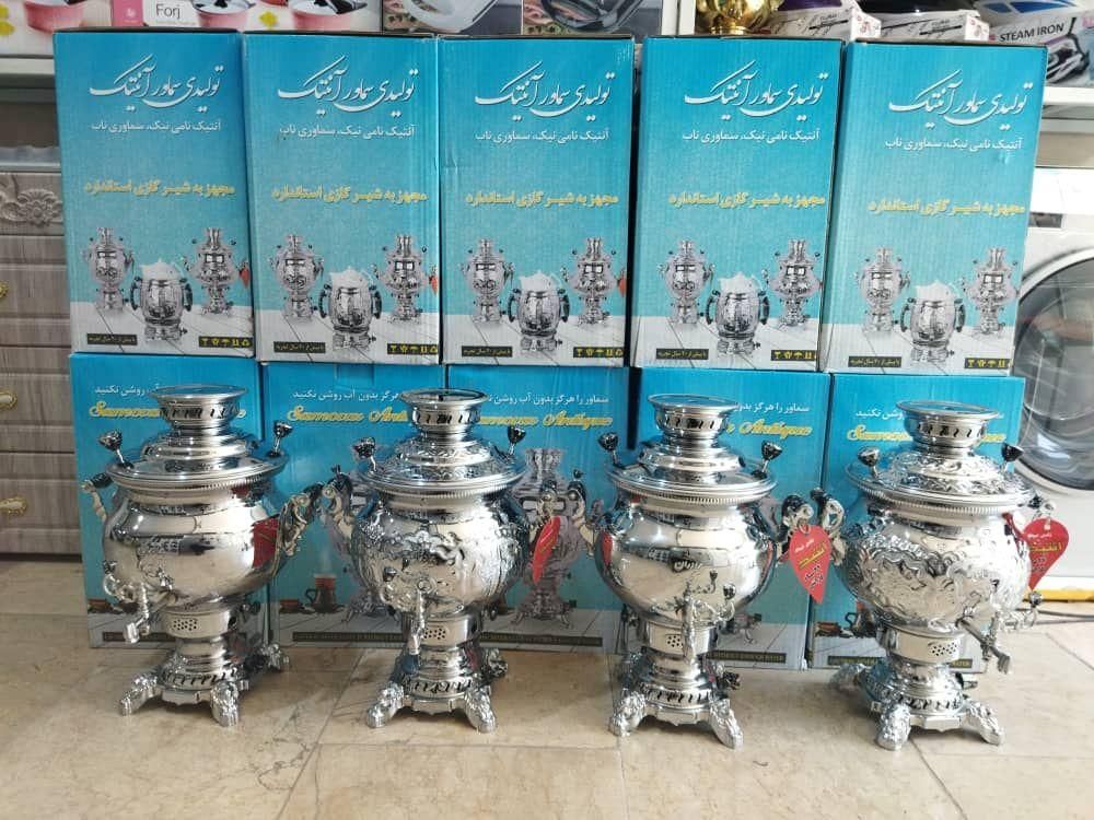 سماورگازی 6و 8 و 10 لیتری آنتیک برنجی ورق ضخیم|سماور، چای‌ساز، قهوه‌ساز|تهران, آبشار تهران (دریاچه)|دیوار
